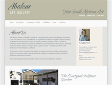 Tablet Screenshot of abalonegallery.co.za
